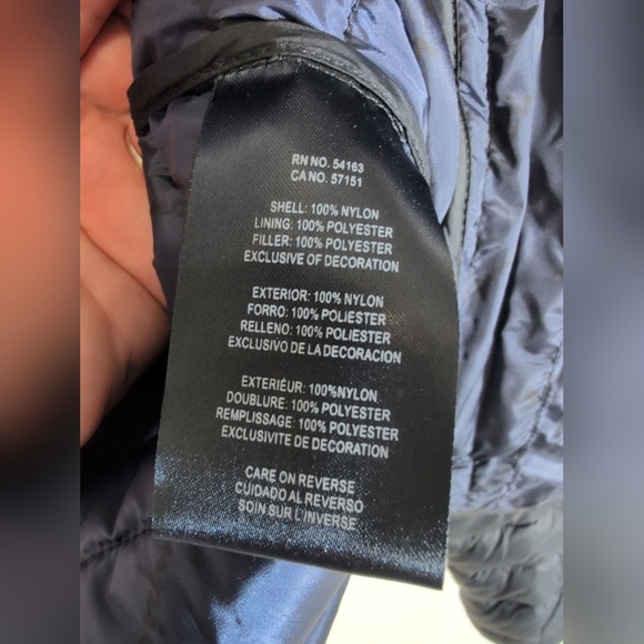 Champion Mens Navy Blue  Puffer Jacket Size S - Picture 13 of 15